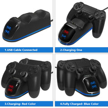 Carregar imagem no visualizador da galeria, Carregador OIVO PS4 Carrega Até 2 Controles (FRETE GRÁTIS)