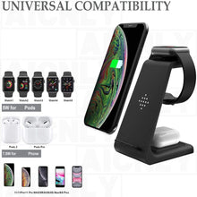 Carregar imagem no visualizador da galeria, 3 em 1 Carregador de Celular/ Apple Watch/ Fone de Ouvido