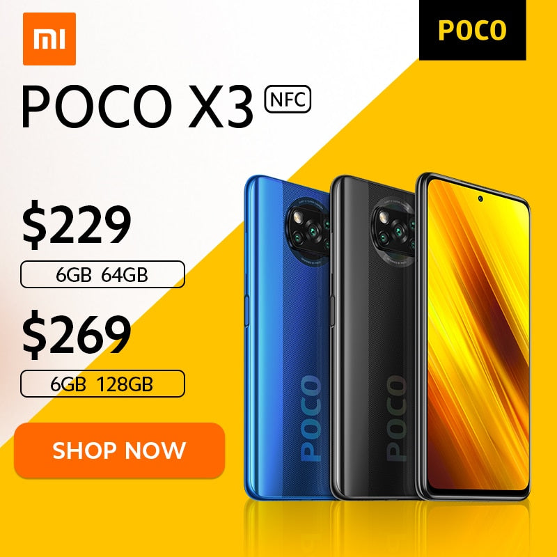 Novo Smartphone Xiaomi POCO X3 NFC Versão Global (FRETE GRÁTIS)